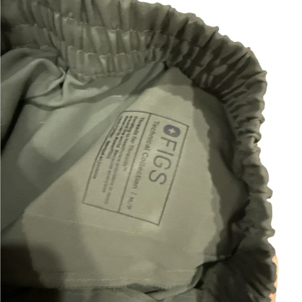 Figs Sage Green Elastic Waist scrub Pants